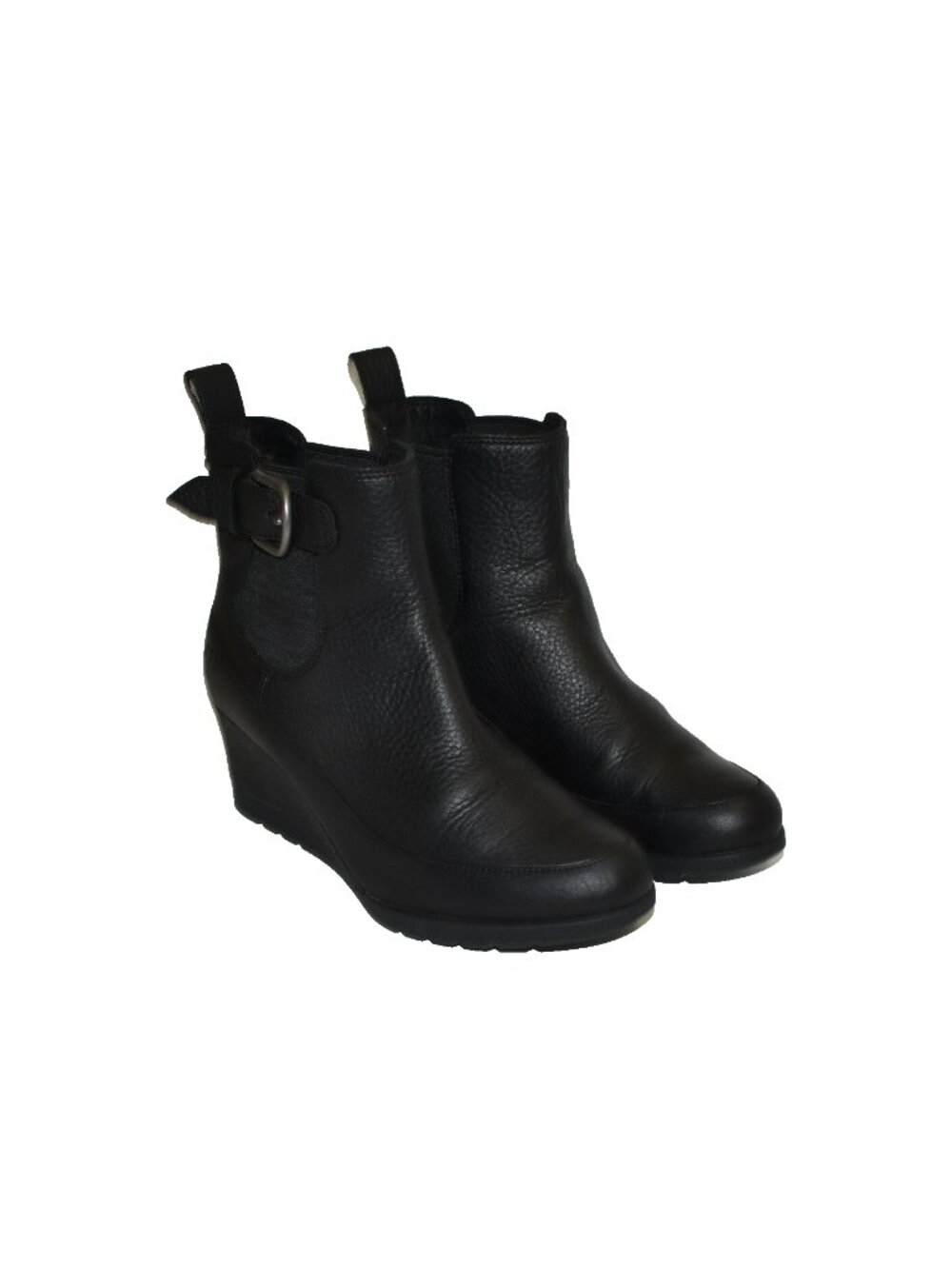 Ugg Arleta Wedge Bootie Black Waterproof Leather Size 9 1106755 DD29